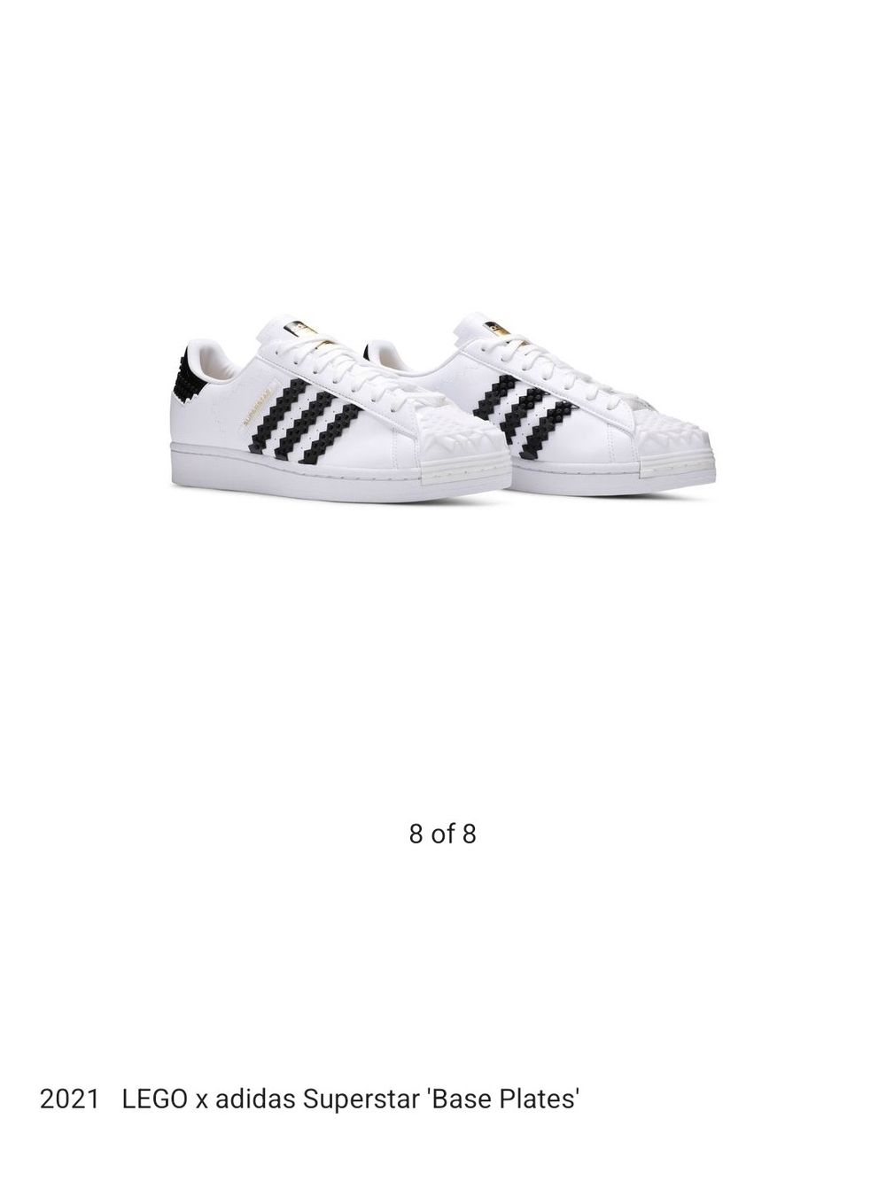 Adidas Superstar 'Base Plates' LEGO White Black Men's Sneakers